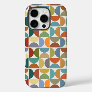 Coque iPhone 16 Pro Couleur du Motif des cycles MCM sur la crème