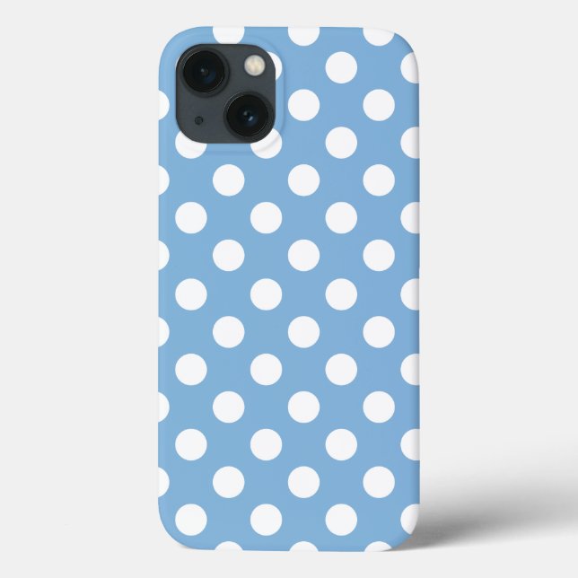 Coques Case-Mate iPhone Couleur Et Pois Bleu Clair (Verso)