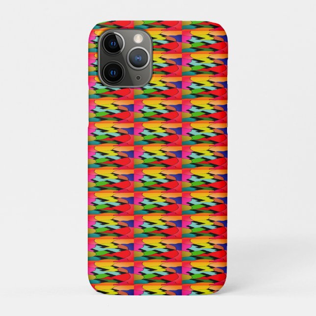 Coques Case-Mate iPhone Couleur noire avec design d'art au milieu (Dos)