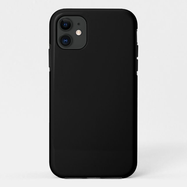 Coques Case-Mate iPhone Couleur noire unie (Dos)