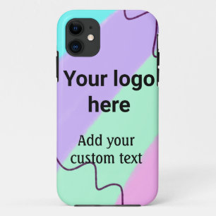 Case-Mate iPhone Case Couleur pastel simple ajoutez votre logo texte per