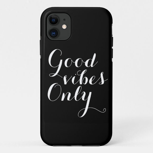 Coques Case-Mate iPhone Couleur personnalisable Good Vibes seulement de (Dos)