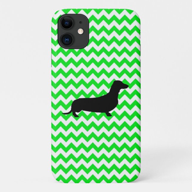 Coques Case-Mate iPhone Couleur personnalisée Chevron avec silhouette Dach (Dos)