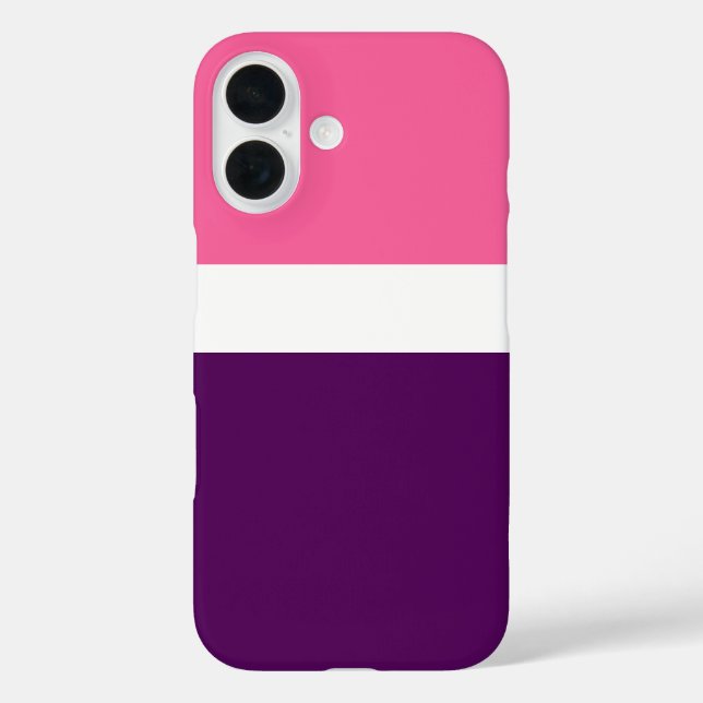 Coques Case-Mate iPhone Couleur rose blanche violet bleu clair design bloc (Verso)