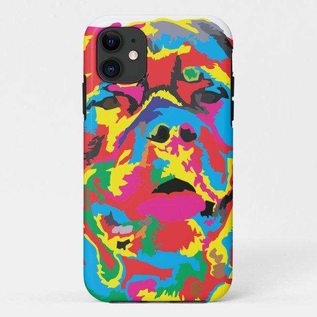 Coques Case-Mate iPhone couleur rottweiler (Dos)