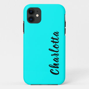 Case-Mate iPhone Case Couleur solide bleu néon Personnaliser