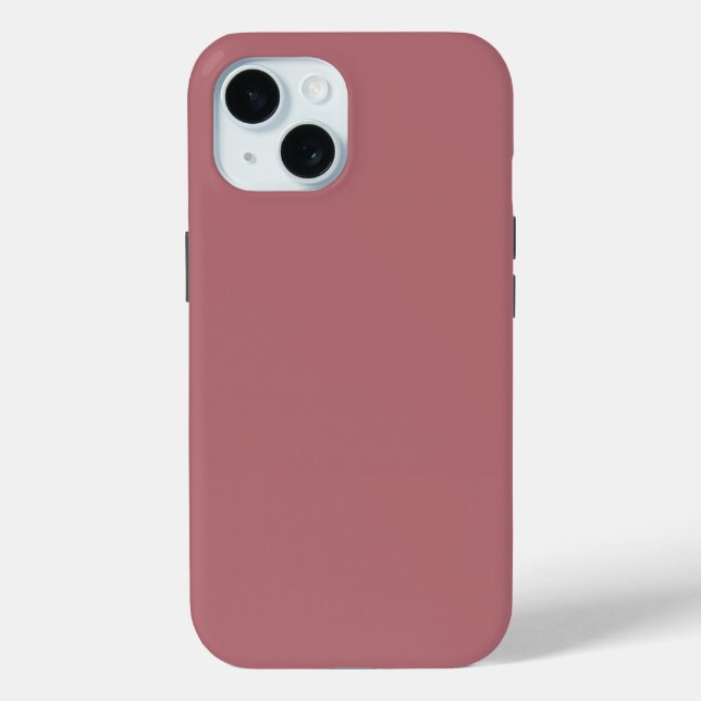 Coques Case-Mate iPhone Couleur solide Rose poussiéreux (Verso)