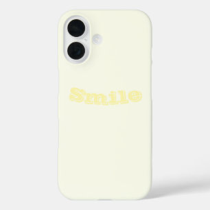 Coque Pour iPhone 16 Couleur uni jaune pâle blanc pastel
