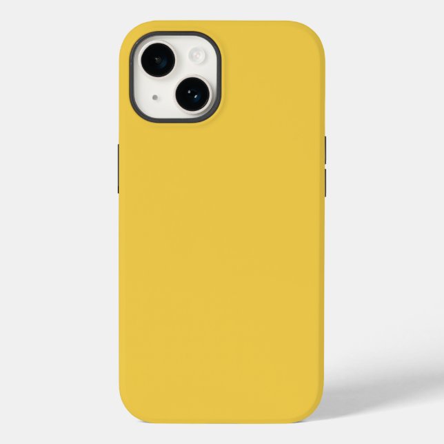 Coques Case-Mate iPhone Couleur uni Marigold Jaune (Verso)
