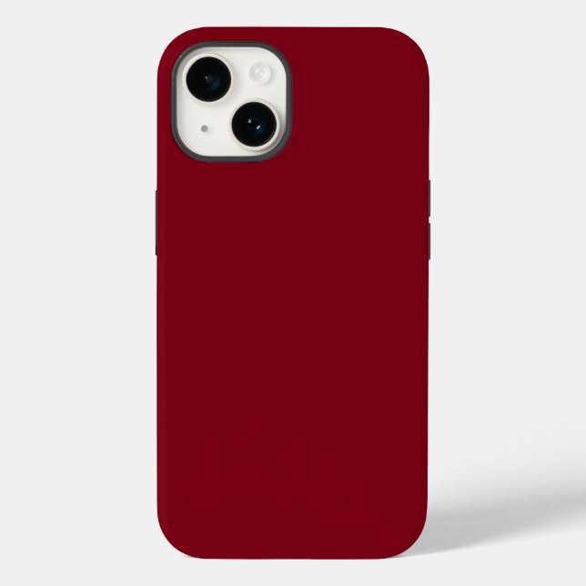 Coques Case-Mate iPhone Couleur uni rouge grenat (Verso)
