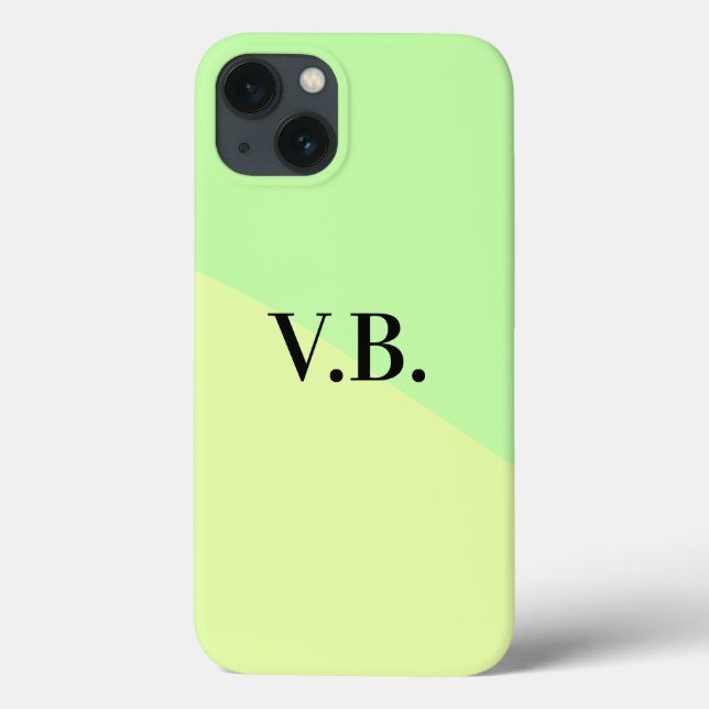 Coques Case-Mate iPhone Couleur unie simple ajoutez nom texte monogramme j (Verso)