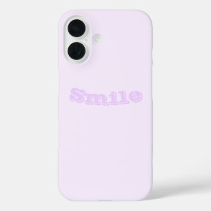 Coque Pour iPhone 16 Couleur violette Rose pâle blanc pastel blanc clai