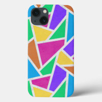 Couleurs arc-en-ciel clair mosaïque Coque-coque ip