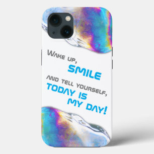 Case-Mate iPhone Case Couleurs arc-en-ciel éclatant bulles citation de m