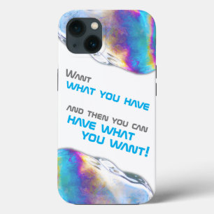 Case-Mate iPhone Case Couleurs arc-en-ciel éclatant bulles citation de m