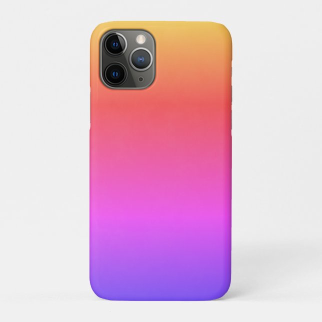 Coques Case-Mate iPhone Couleurs arc-en-ciel ombré simples (Dos)