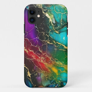 Case-Mate iPhone Case Couleurs arc-en-ciel Peinture à l'encre d'alcool