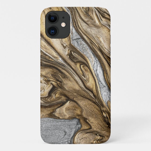 Coques Case-Mate iPhone couleurs brunes liquides glamour 002 (Dos)