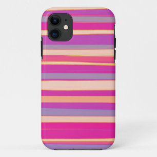 Coques Pour iPhone Couleurs chaudes bandes diagonales art graphique 2