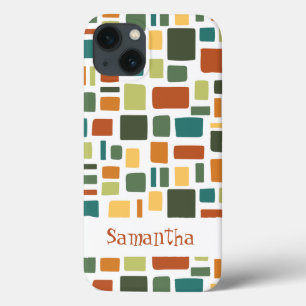 Case-Mate iPhone Case Couleurs Chaudes Chaudes Carrés et rectangles