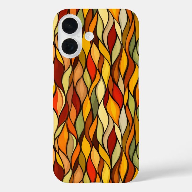 Coques Case-Mate iPhone Couleurs chaudes Chute Abstraite (Verso)