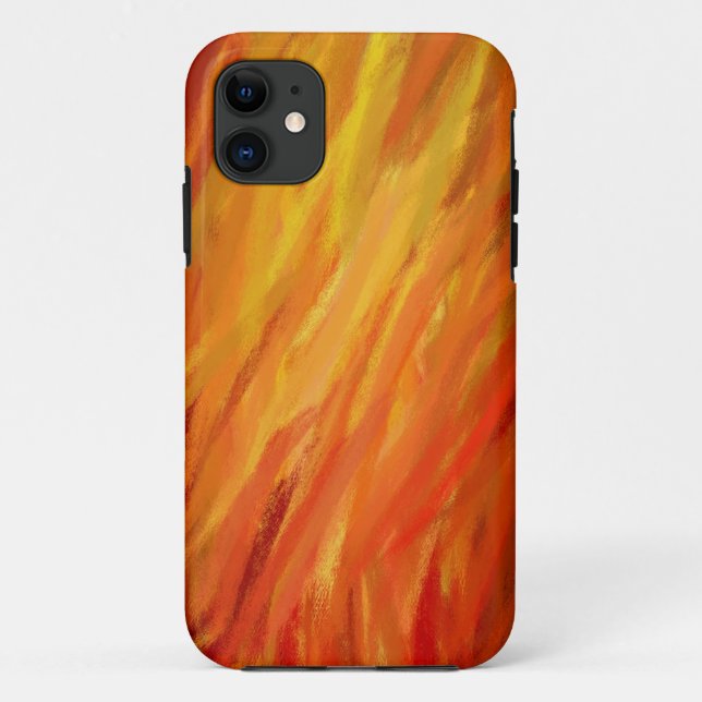 Coques Case-Mate iPhone Couleurs chaudes Peinture d'art Abstraite 6 (Dos)