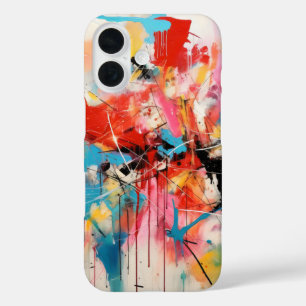 Coque Pour iPhone 16 Couleurs d'art Abstraites