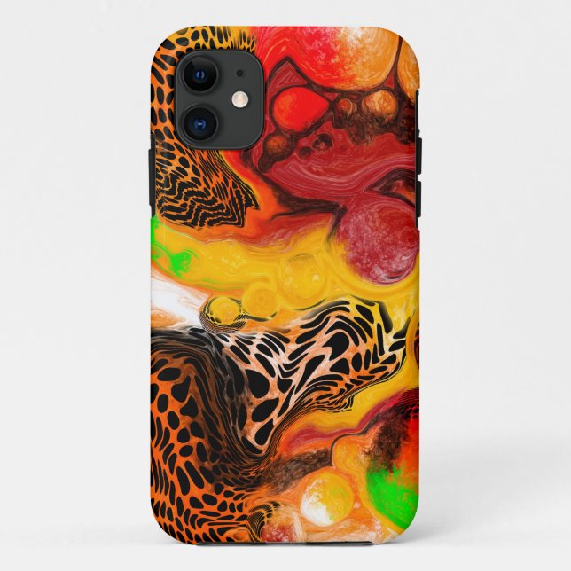 Coques Case-Mate iPhone Couleurs d'automne Abstrait pour la peinture (Dos)