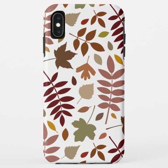 Coques Case-Mate iPhone Couleurs d'automne en blanc pour les Feuilles tomb (Dos)