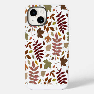 Coque Case-Mate iPhone Couleurs d'automne en blanc pour les Feuilles tomb
