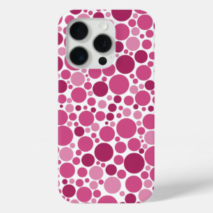 Coque Case-Mate iPhone Couleurs de rose Motif aléatoire à points Polka