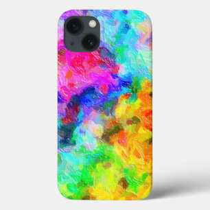 Etui iPhone 13 Couleurs dramatiques de peinture