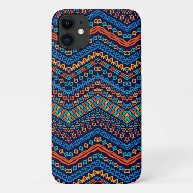 Coques Case-Mate iPhone Couleurs funestes motifs d'origine africaine (Dos)