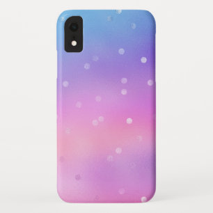 Case-Mate iPhone Case Couleurs Iridescentes avec Motif Pois