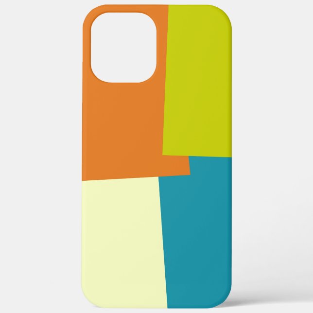 Coques Case-Mate iPhone Couleurs modernes rétro géométriques (Verso)