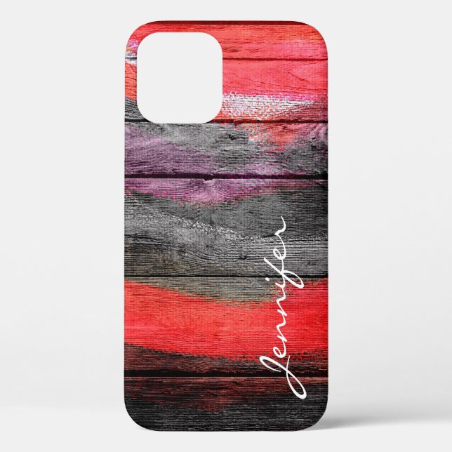 Coques Case-Mate iPhone Couleurs peintes Bois look #10 (Verso)