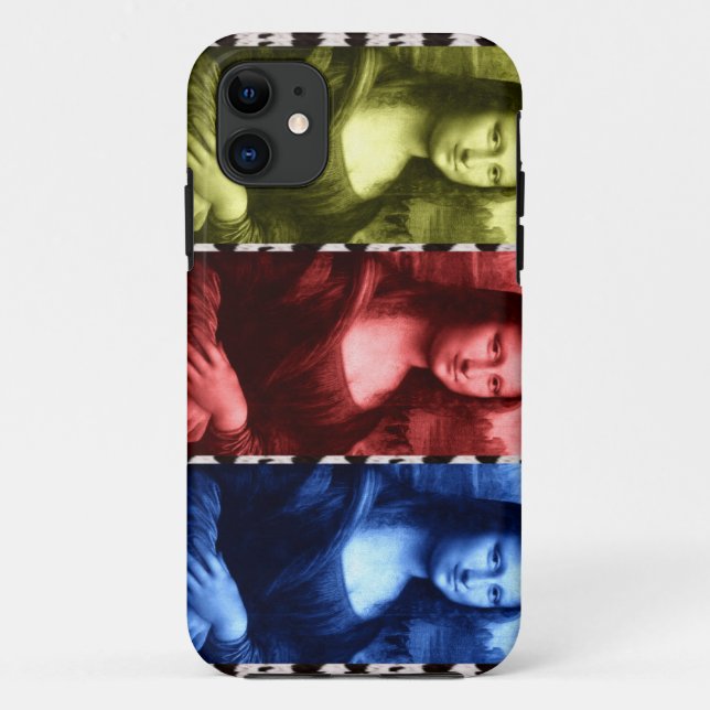 Coques Case-Mate iPhone Couleurs primaires Mona Lisa Poster de animal (Dos)