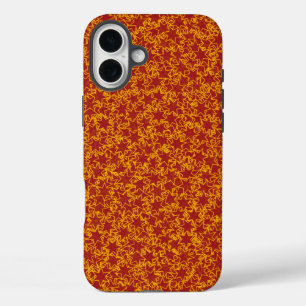 Coques iPhone 16 Plus Couleurs sportives de l'équipe Red et Gold Star