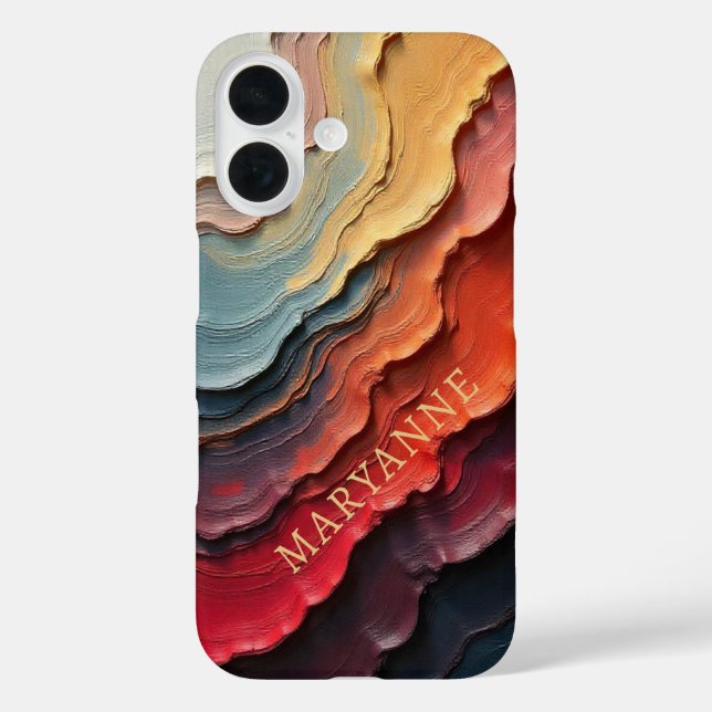 Coques Case-Mate iPhone Couleurs Uniques de peinture séchée tendance (Verso)