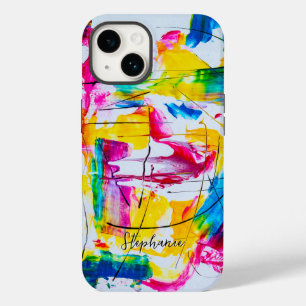 Coque Case-Mate iPhone Couleurs vives en gras Art Abstrait