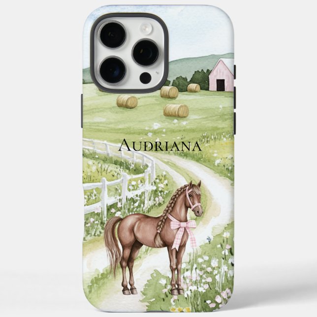 Coques Case-Mate iPhone Country Road Horse (Verso)