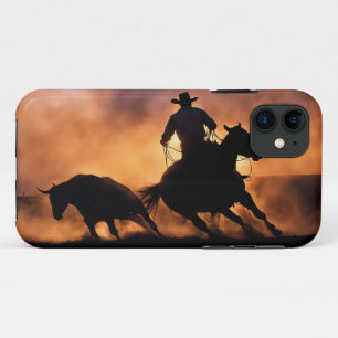 Case-Mate iPhone Case Country Western Cowboy Roping Steer Bull