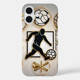 Coque Pour iPhone 16 "Coup d'envoi d'or"