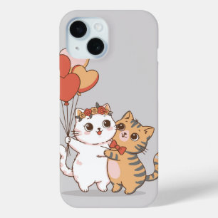 Coque Case-Mate iPhone Couple de chatons adorable qui s'embrassent