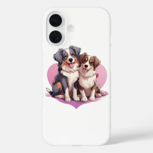 Coque Pour iPhone 16 Couple d'espagnol doux Cavalier dans le coeur