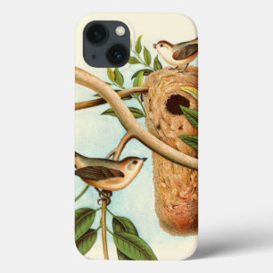 Coque Case-Mate iPhone Couple d'oiseaux sur un nid perché sur une branche