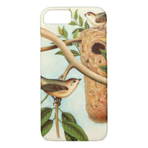 Coque Case-Mate iPhone Couple d'oiseaux sur un nid perché sur une branche