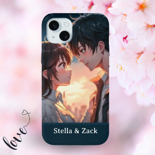 Coque Case-Mate iPhone Couple du coucher de soleil d'Anime