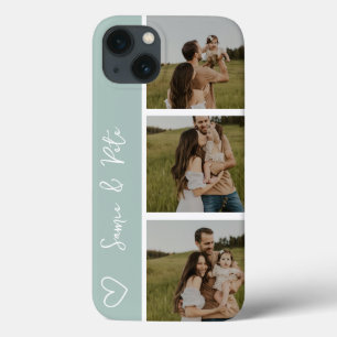 Case-Mate iPhone Case Couple names 3 photos collage grille I Phone case