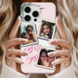 Coque Case-Mate iPhone Couple personnalisé Photo Monogramme Nom Votre éta